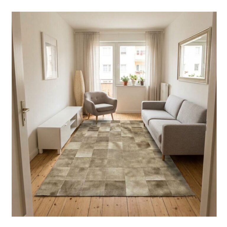 Tapete Couro 140x200 20-A Gris Bege