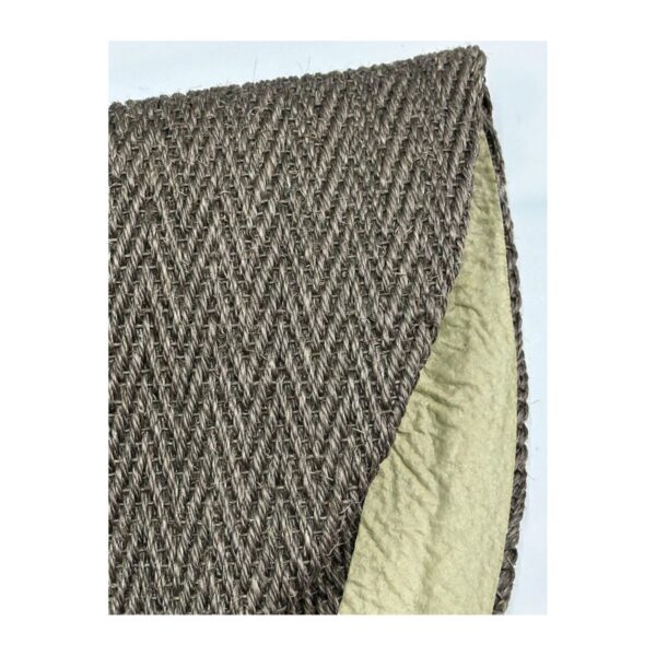 Tapete Sisal Natural 120 Redondo Escama Marrom - Imagem 4