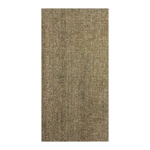 Tecido rústico de sisal marrom natural, robusto e durável para artesanato e decoração.