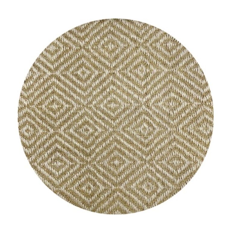 Tapete Sisal Natural 250 Redondo Diamante