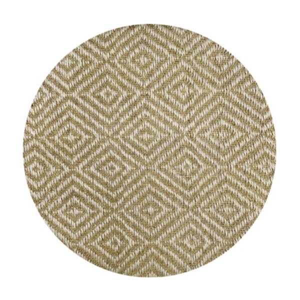 Tapete Sisal Natural 100 Redondo Diamante