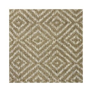 Tapete Sisal Natural 300x300 Quadrado Diamante