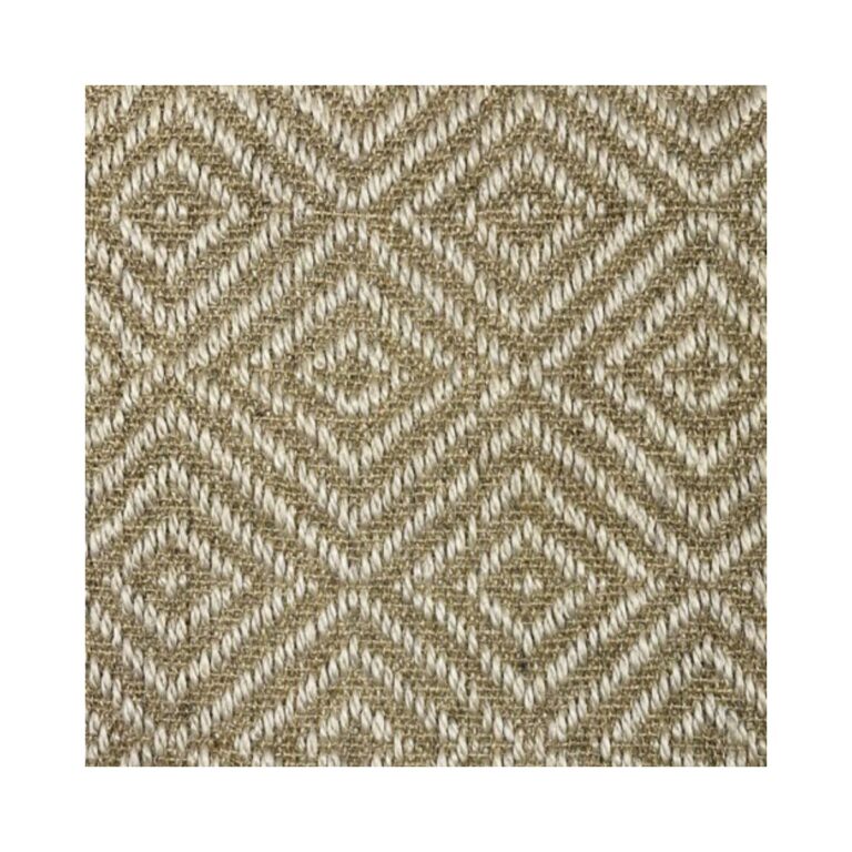 Tapete Sisal Natural 300x300 Quadrado Diamante