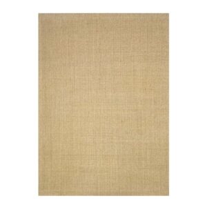 Retângulo bege texturizado com aparência de tecido de sisal neutro.