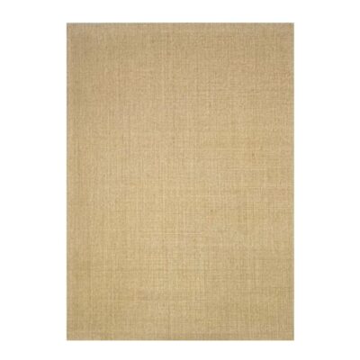 Retângulo bege texturizado com aparência de tecido de sisal neutro.