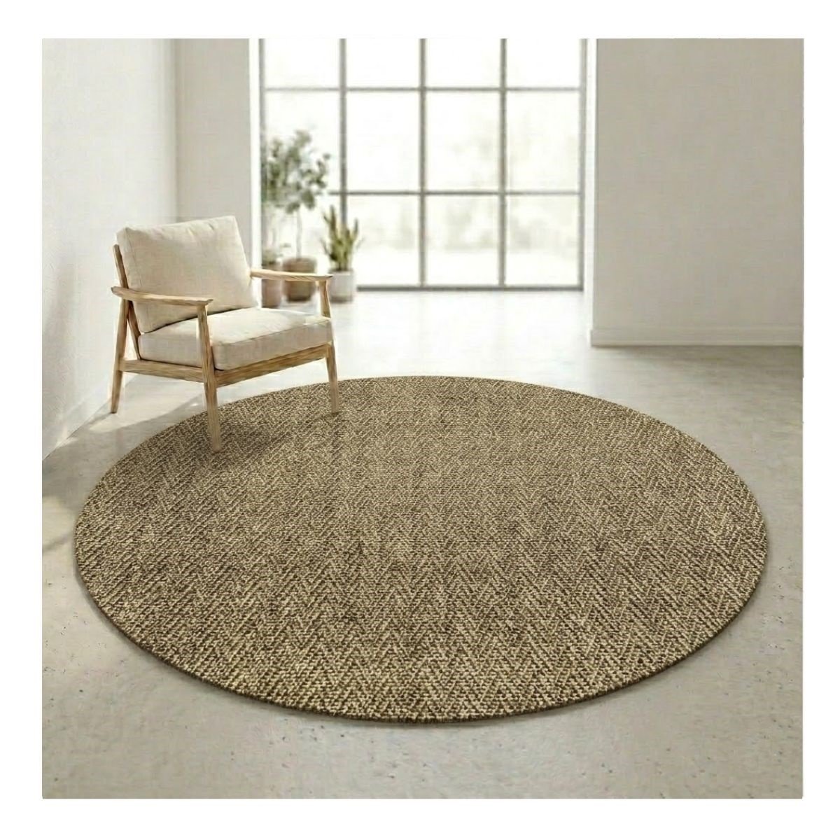 Tapete Sisal Natural 120 Redondo DD