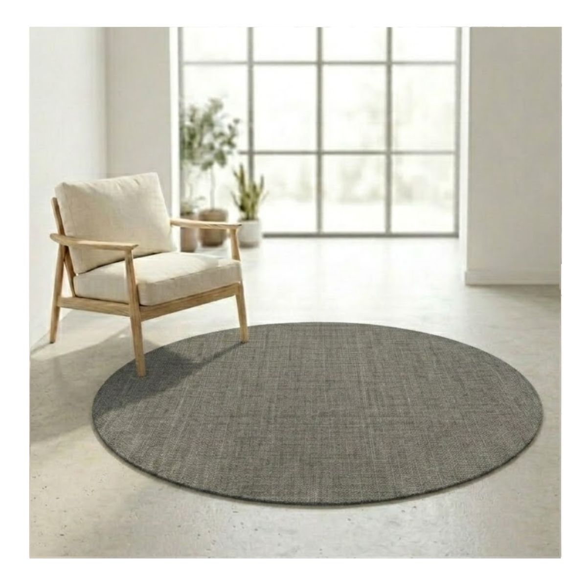 Tapete Sisal Natural 100 Redondo C18