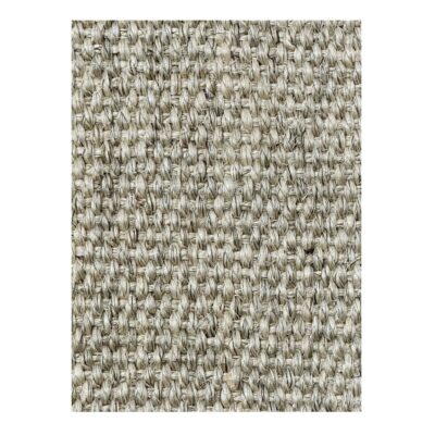 Tapete artesanal em fibra natural de tons bege para decoração sustentável.