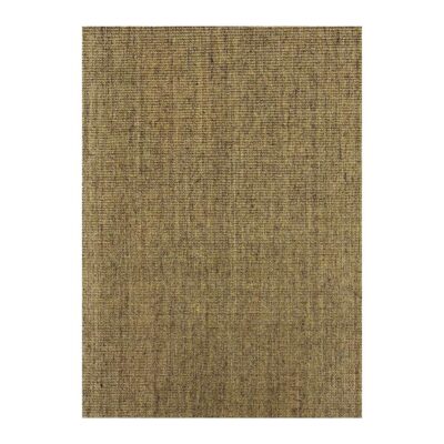 Amostra de tecido de linho rústico marrom com textura de tecido tecido à mão.