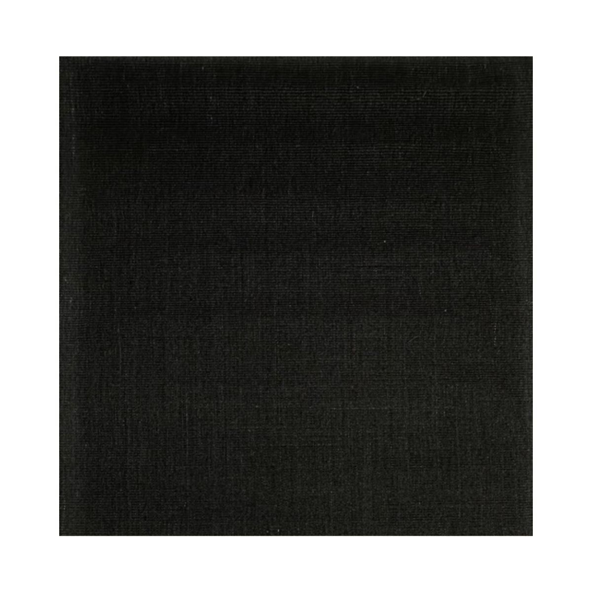 Arte minimalista de tecido preto com borda branca feita em canvas.