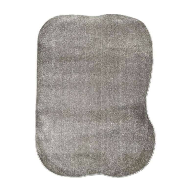 Tapete Organico Realce Liso 140x200 Cinza