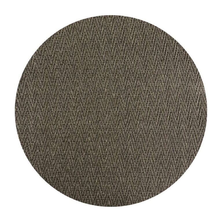 Tapete Sisal Natural 200 Redondo Escama Marrom