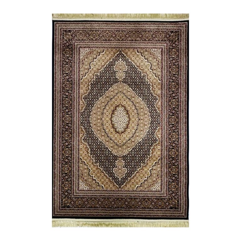 Tapete Alanya 200x250 Des01 Preto/Preto