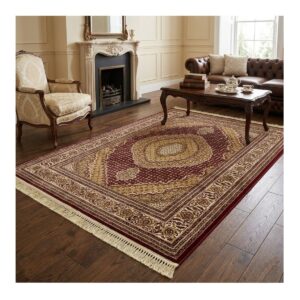 Tapete Alanya 140x200 Des01 Vermelho Bege