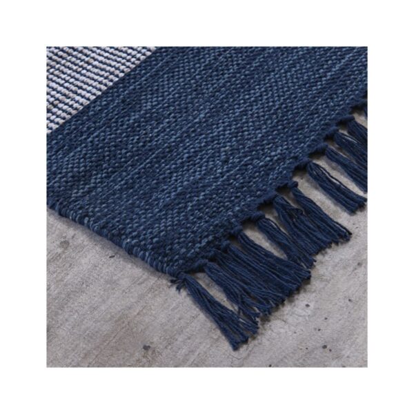 Tapete Kilim Mallani 150x200 Dupla Face Azul — foto 2