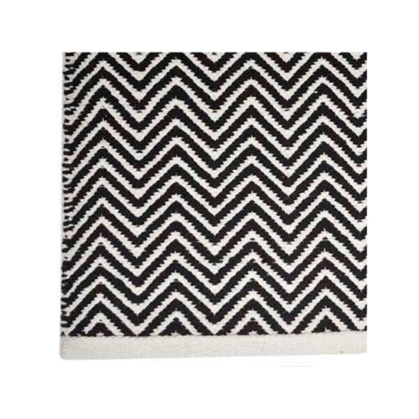 Tapete Kilim Cotton 150x200 CK01 Black White — foto 3