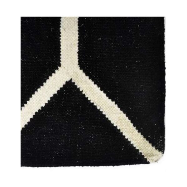 Tapete Kilim Geometric 150x200 KG317 Black White — foto 3