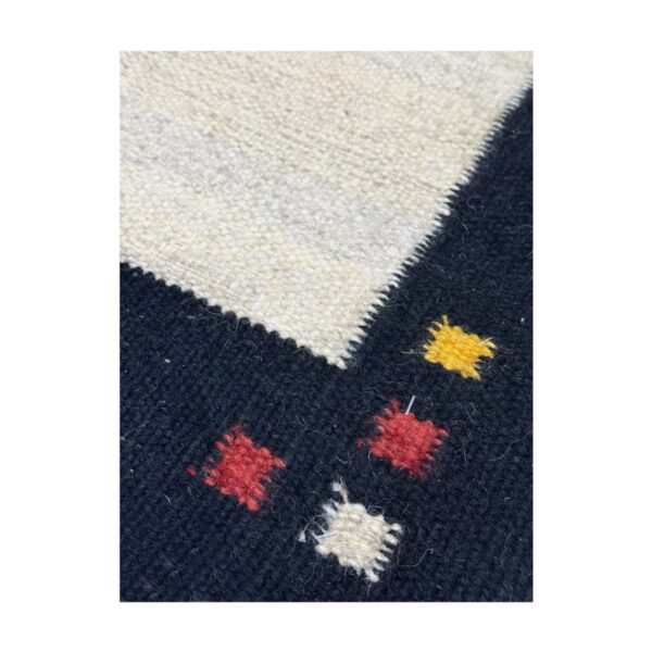 Tapete Kilim Jaipur 119x182 30 Preto Cru — foto 3