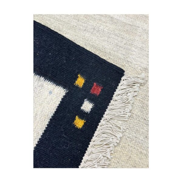 Tapete Kilim Jaipur 119x182 30 Preto Cru — foto 4