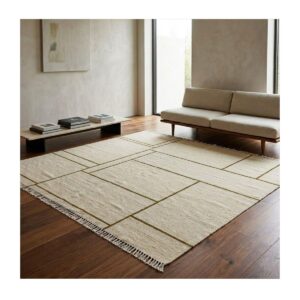Tapete Kilim 305x307 Creme Listra Verde