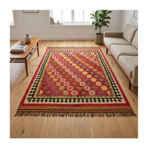 Tapete Kilim Ghashighay 156x245 red 75059
