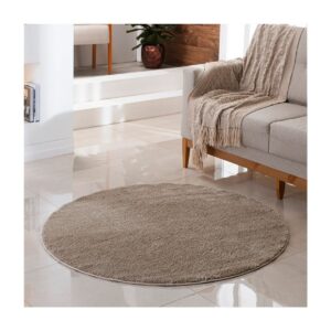 Tapete Cherry 100 Redondo Bege