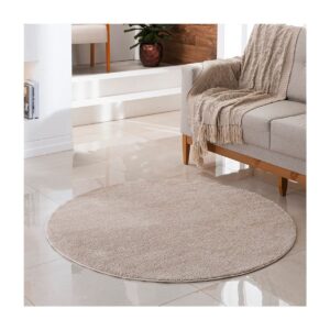 Tapete Cherry 100 Redondo Champanhe