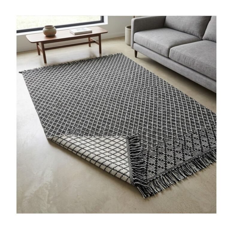 Tapete Kilim Adalli 150x200 Preto/Unico