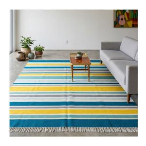 Tapete Kilim Algodão 240x304 listrado 01