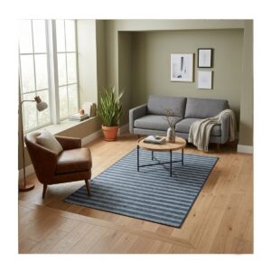 Tapete Riviere 100x150 Nive 98 Azul/ Areia