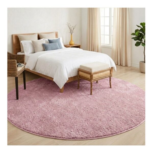Tapete Classic 150 Redondo Rosa Bebe