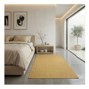 Tecido de sisal bege de qualidade, tecido à mão, perfeito para decoração e arte.