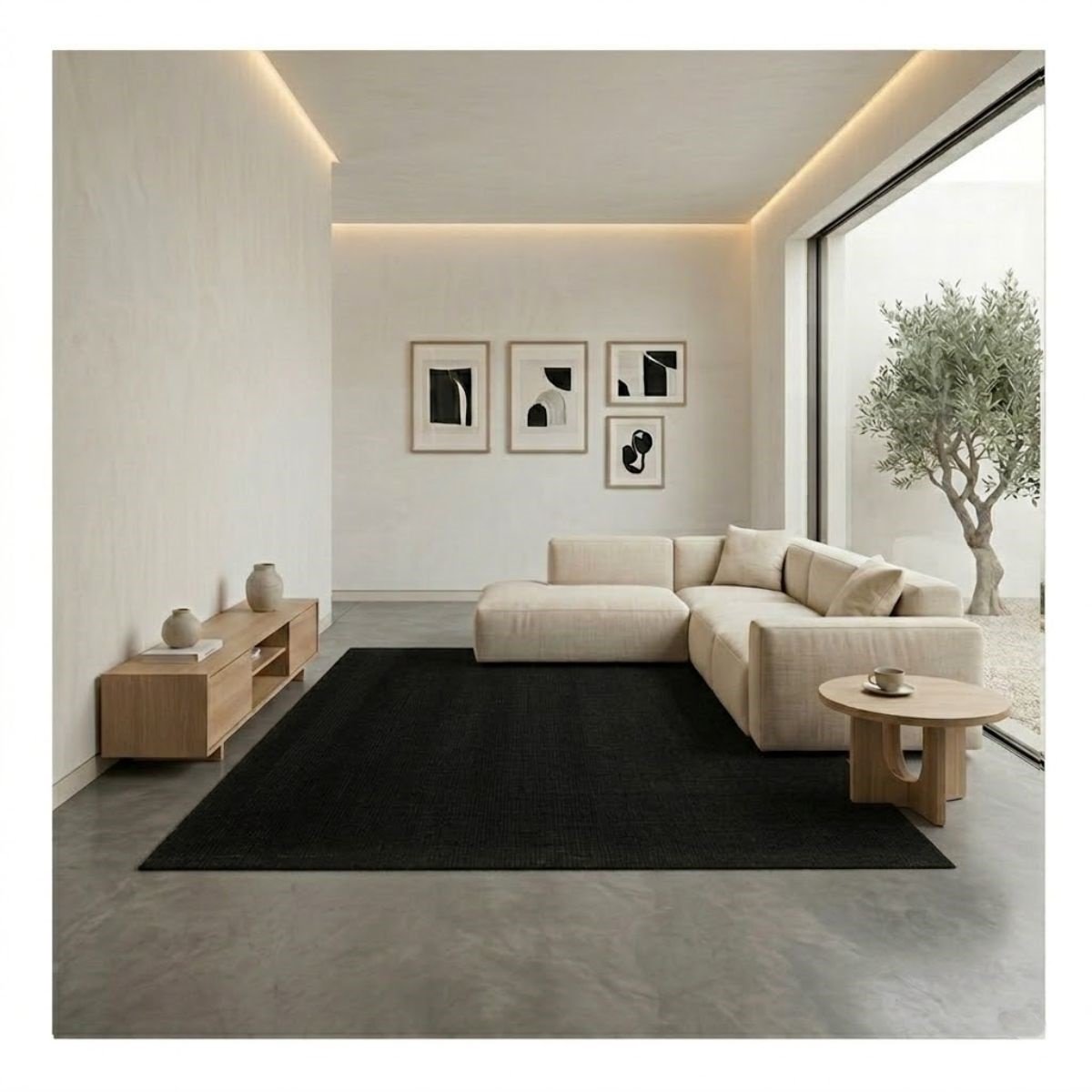 Tapete Sisal Natural 300×300 Quadrado CX