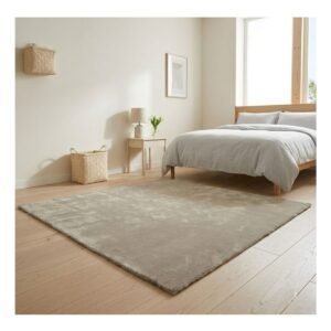 Tapete Perana 150x150 Quadrado Bege