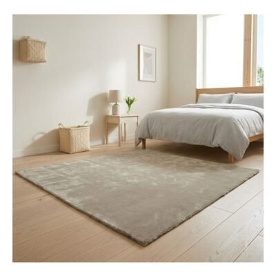 Tapete Perana 150×150 Quadrado Bege