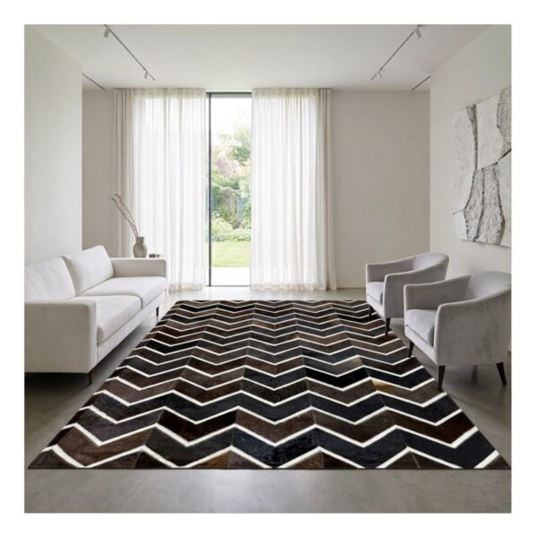 Tapete Couro 250x300 Chevron Marrom