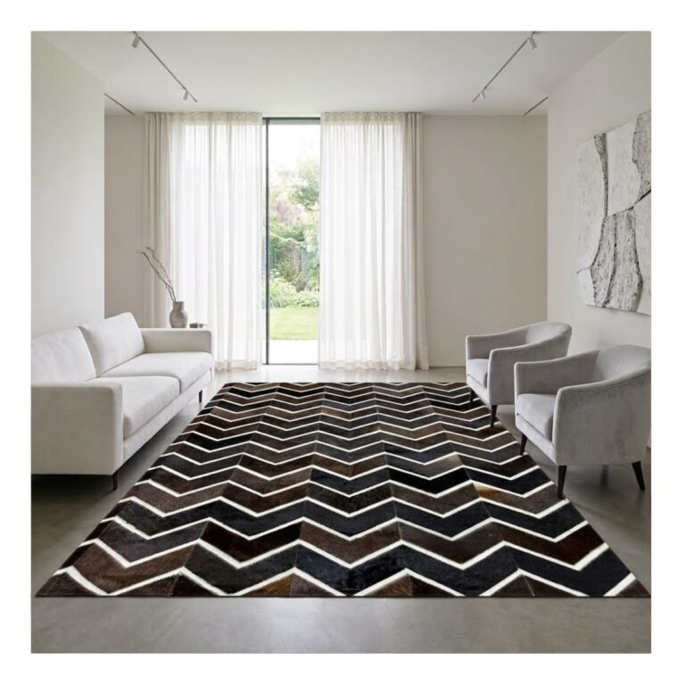 Tapete Couro 250x300 Chevron Marrom