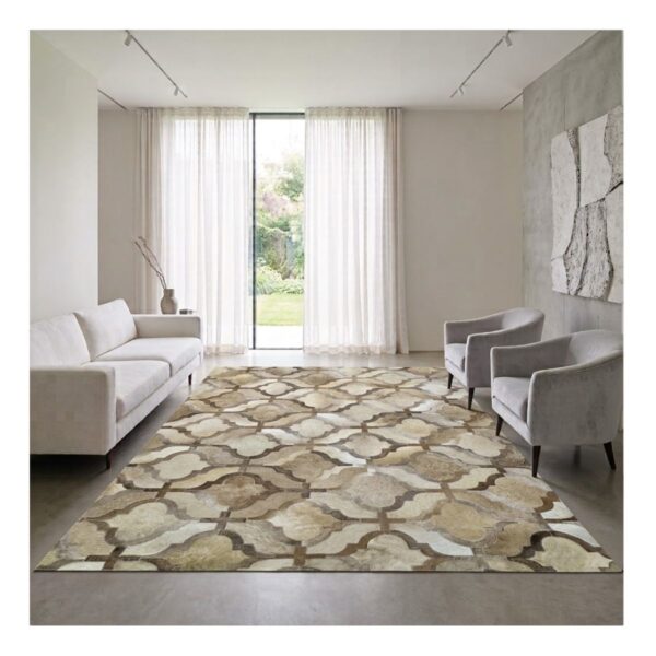 Tapete Couro 250x300 Montreal Bege Perola
