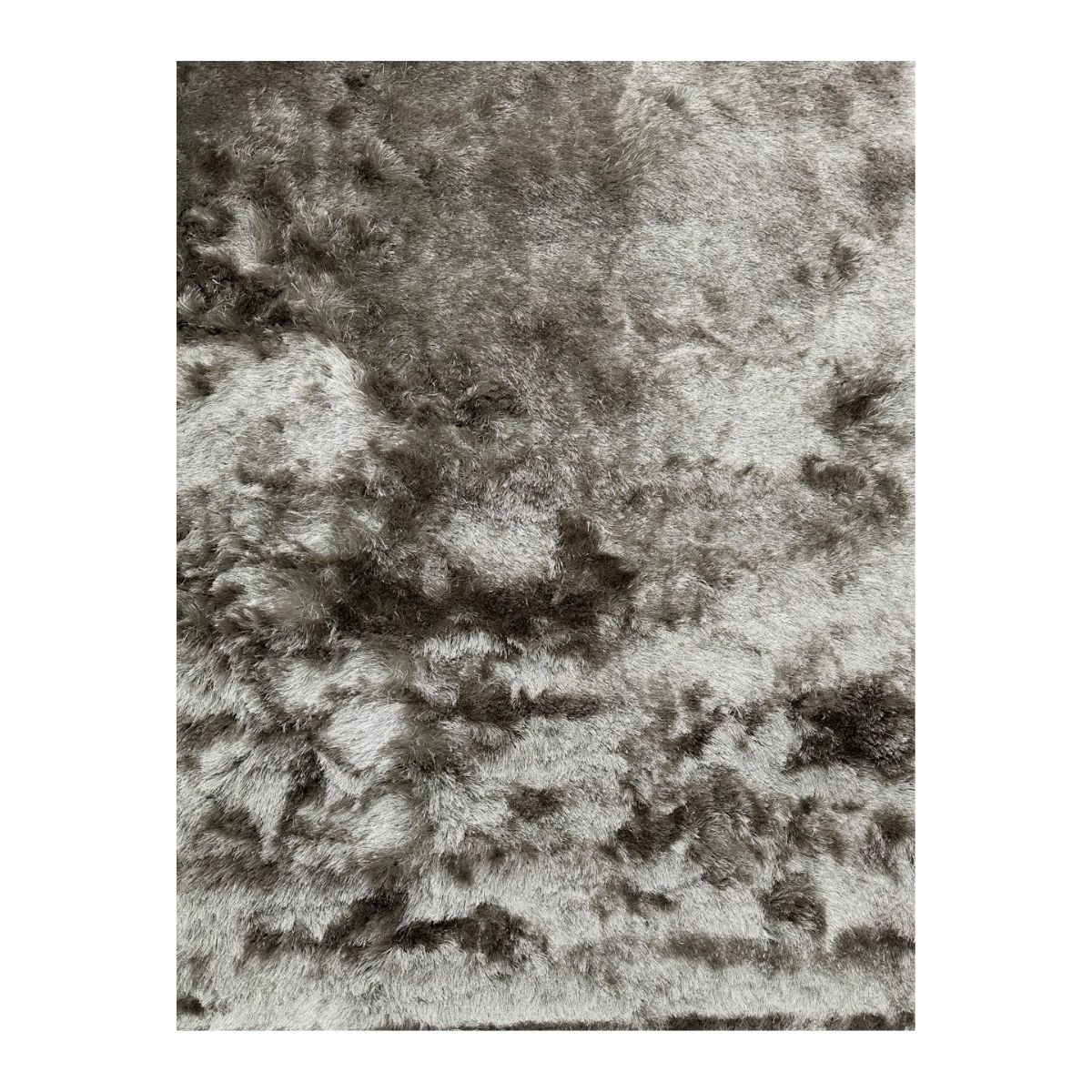 Tapete Fashion Silk Shaggy 140x200 cinza steel - Imagem 2