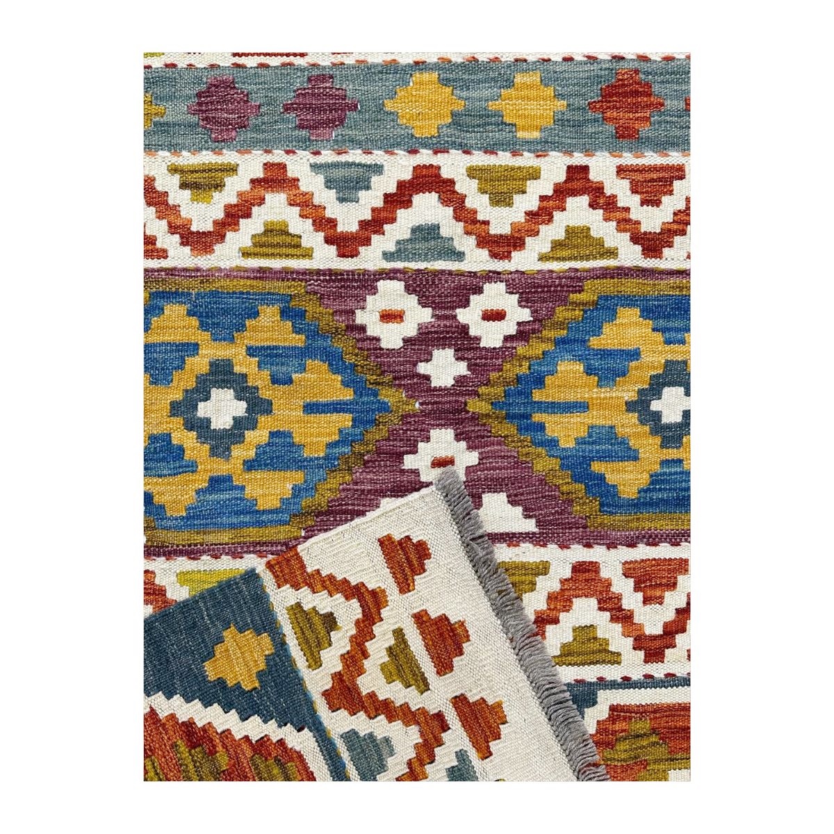 Tapete Kilim Ghashighay 180x245 81775 - Imagem 4