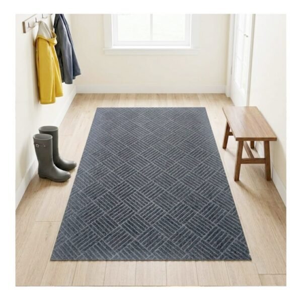 Tapete Antiderrapante 100x150 Losangulo Light Grey