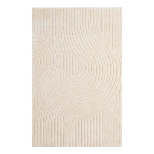 Tapete Realce Desenhado 200x250 Sand 60 Areia Branco — foto 2