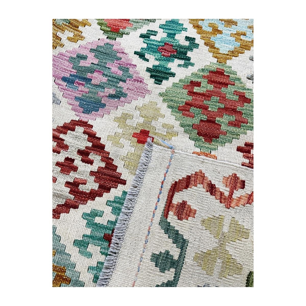 Tapete Kilim Ghashighay 244x305 81763 - Imagem 4