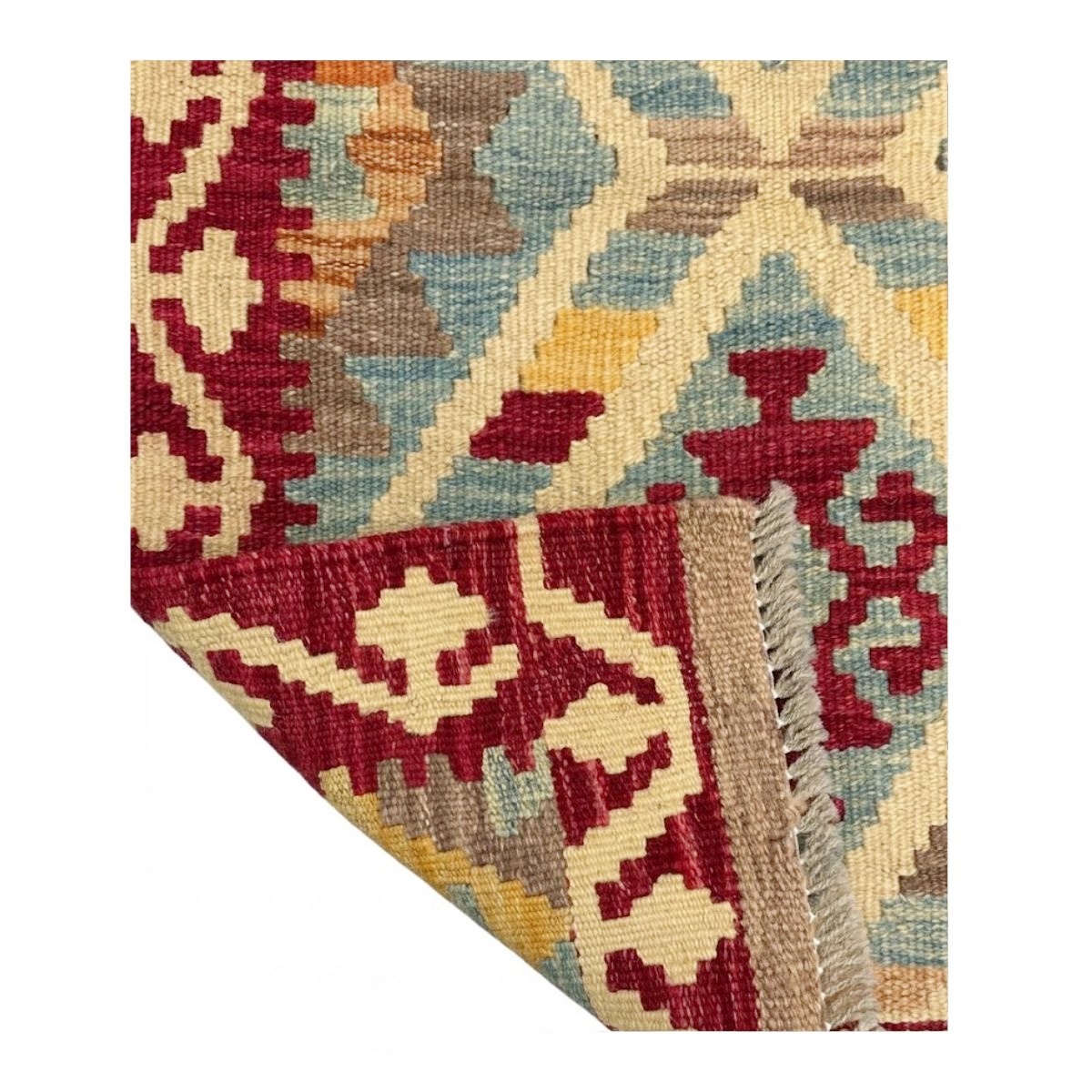 Tapete Kilim Afegan 60x90 33370 - Imagem 4
