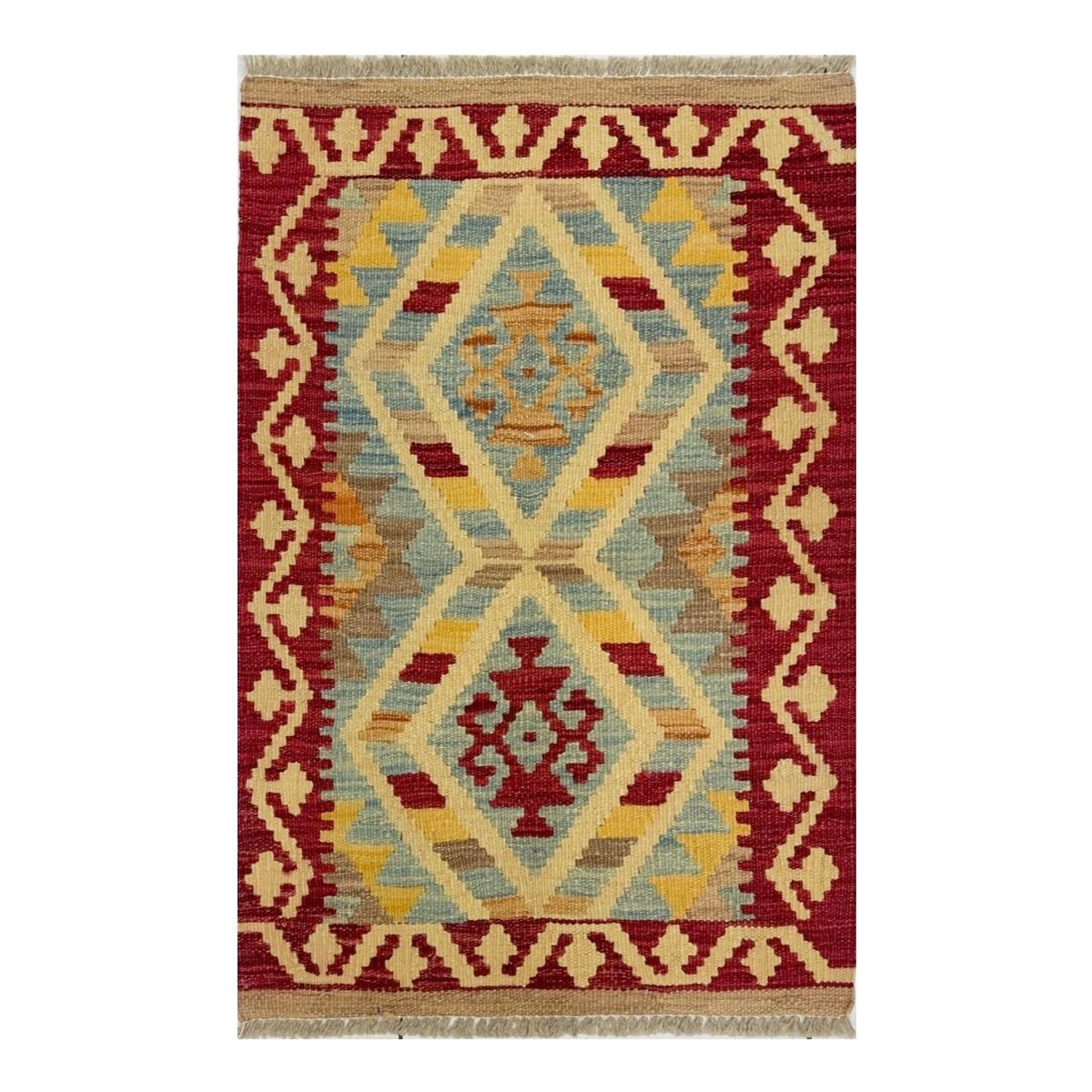 Tapete Kilim Afegan 60x90 33370 - Imagem 2