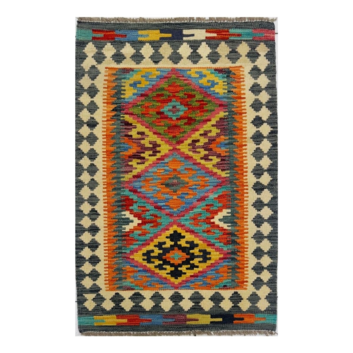 Tapete Kilim Afegan 61x93 30332 - Imagem 2