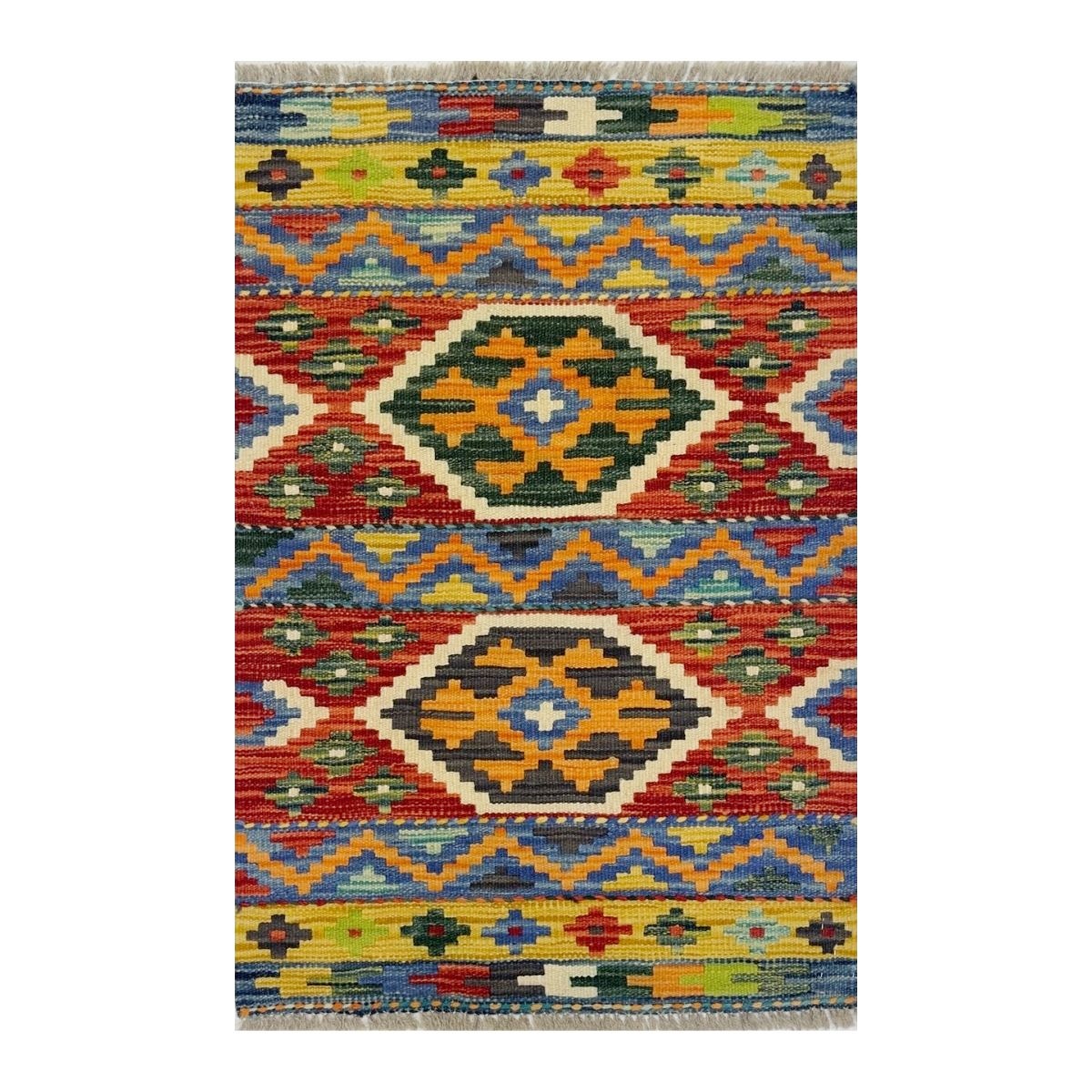 Tapete Kilim Afegan 60x90 35422 - Imagem 2