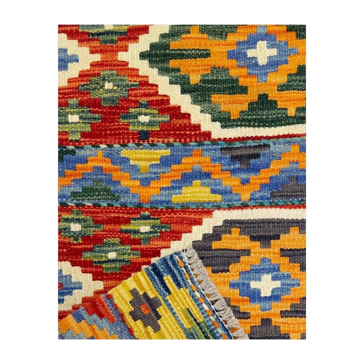 Tapete Kilim Afegan 60x90 35422 - Imagem 4