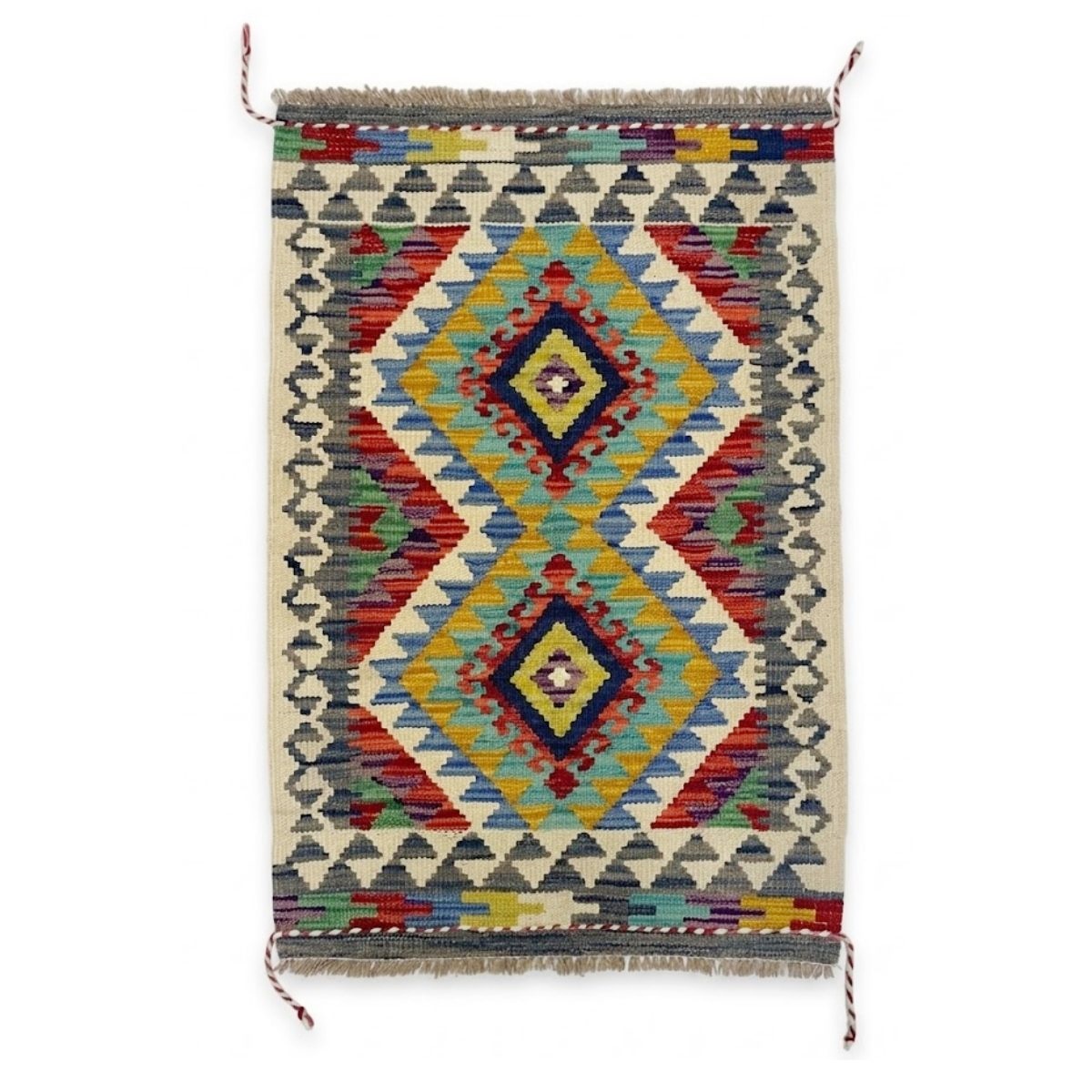 Tapete Kilim Afegan 61x91 35394 - Imagem 2