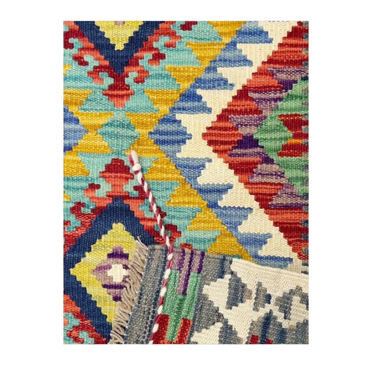 Tapete Kilim Afegan 61x91 35394 - Imagem 4